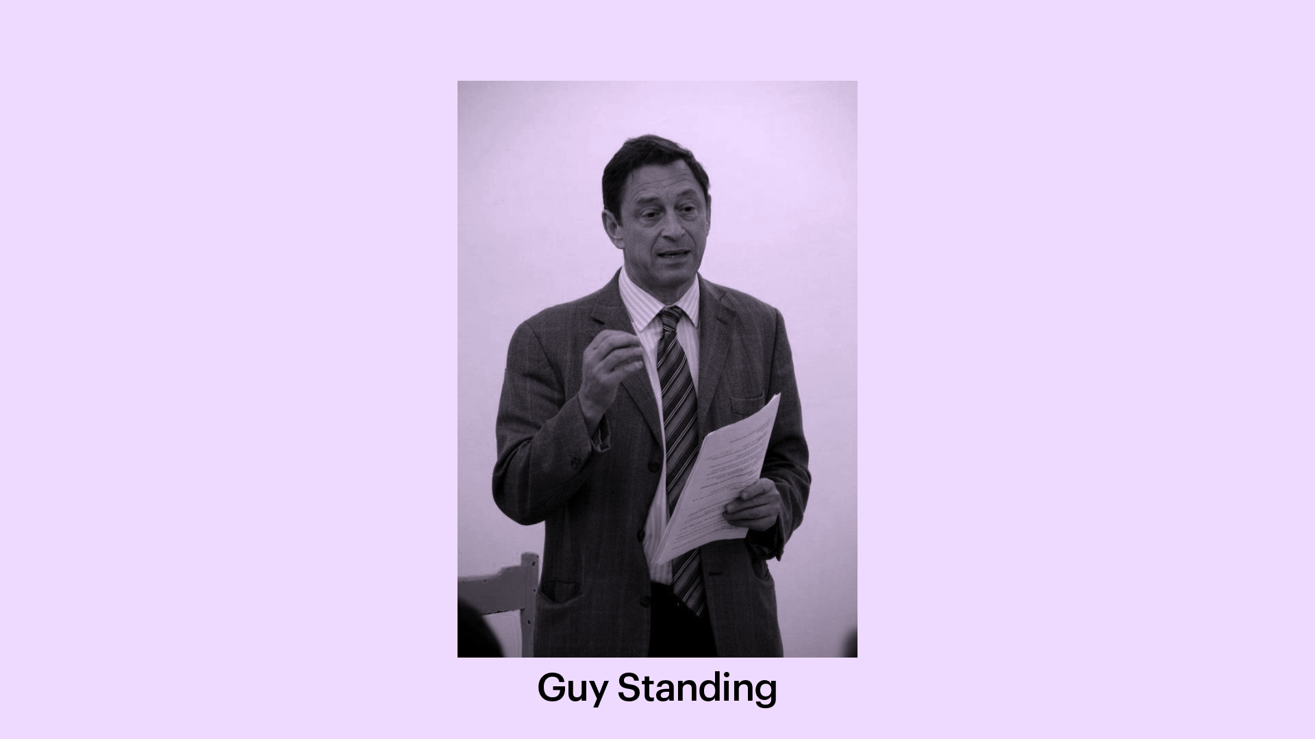 Guy Standing: “To be in the precariat is like running on sinking sand” -  ETERON